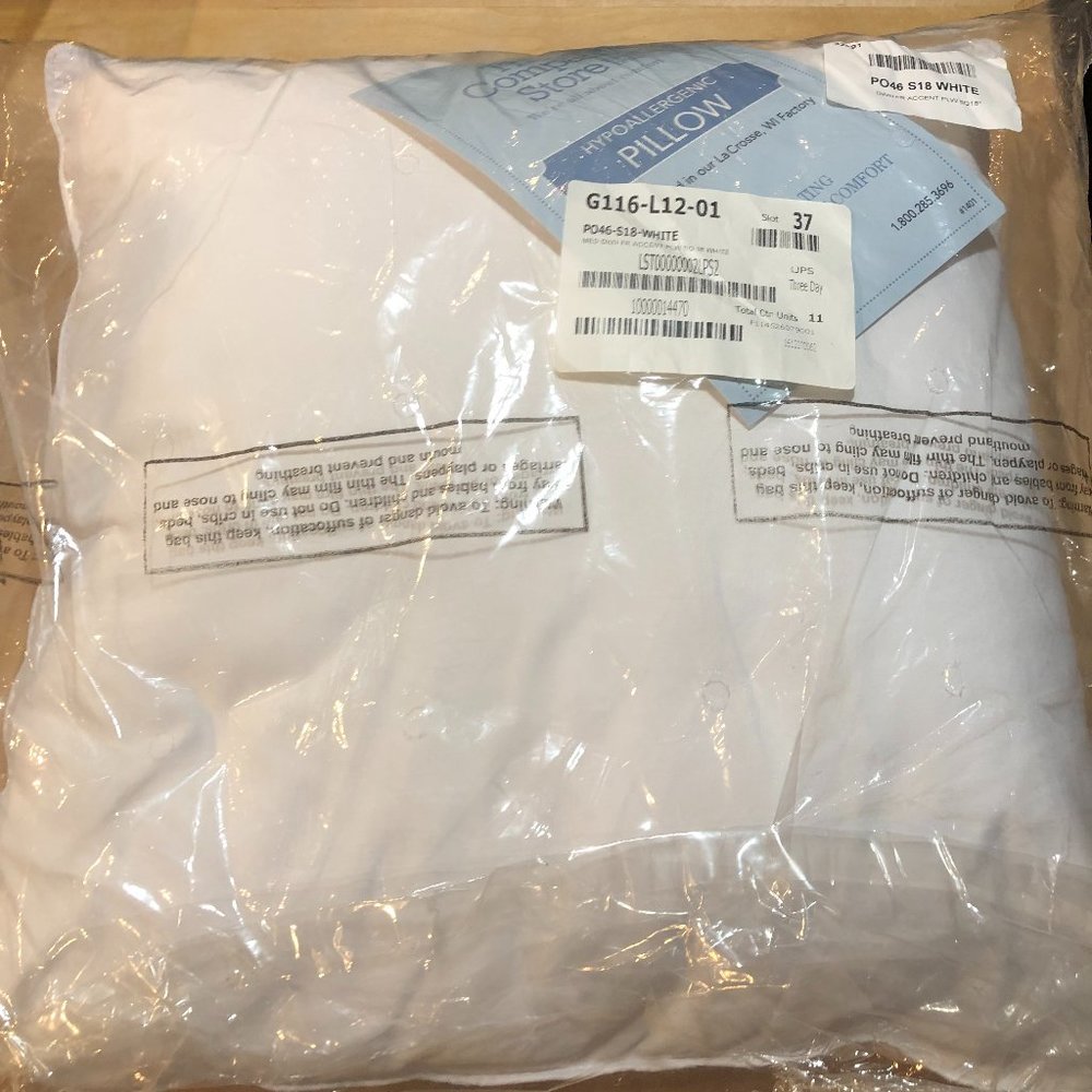 NEW Company Store 18" Pillow Insert